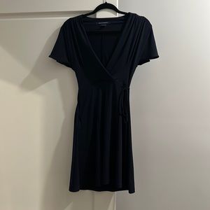 French connection NAVY v-neck wrap dress size 4